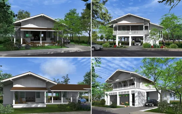 แบบบ้านฟรี 12 แบบ - บ้านประหยัดพลังงาน (กระทรวงพลังงาน) - (12 แบบ)