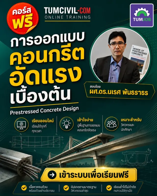 การออกแบบคอนกรีตอัดแรงเบื้องต้น (Prestressed Concrete Design)