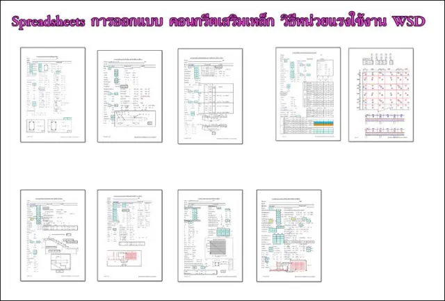 Spreadsheets ออกแบบโครงสร้าง ค.ส.ล. (WSD) (1)
