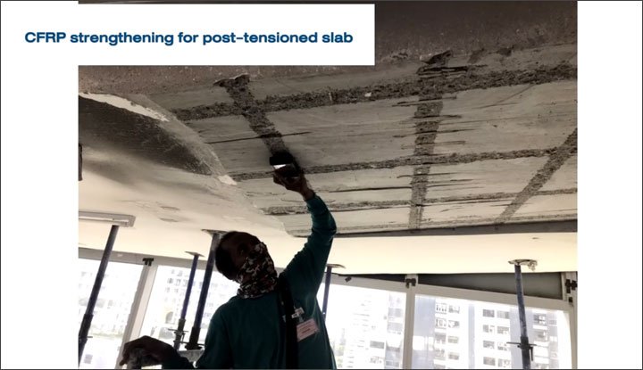 การเสื่อมสภาพของพื้นโพส สาเหตุ วิธีการแก้ไข และ การเสริมกำลังโครงสร้างคอนกรีต รุ่นที่ 1